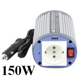 Omvormer 12V / 24V 150W USB